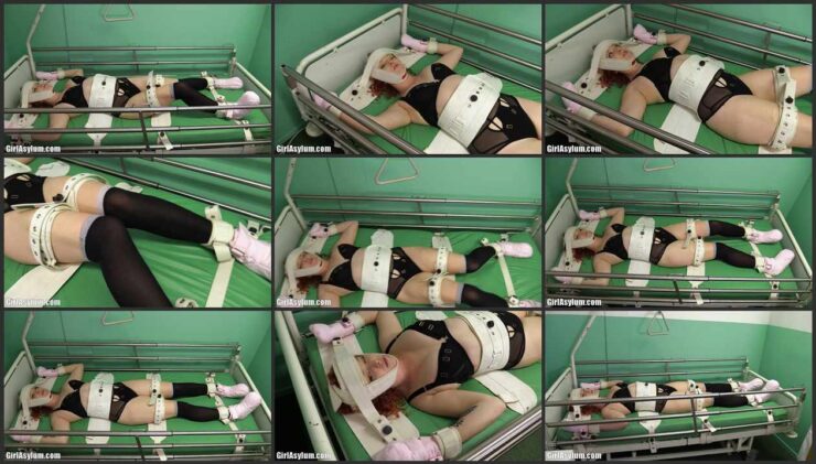 Charlie in Segufix and Mitts on the Bondage Bed