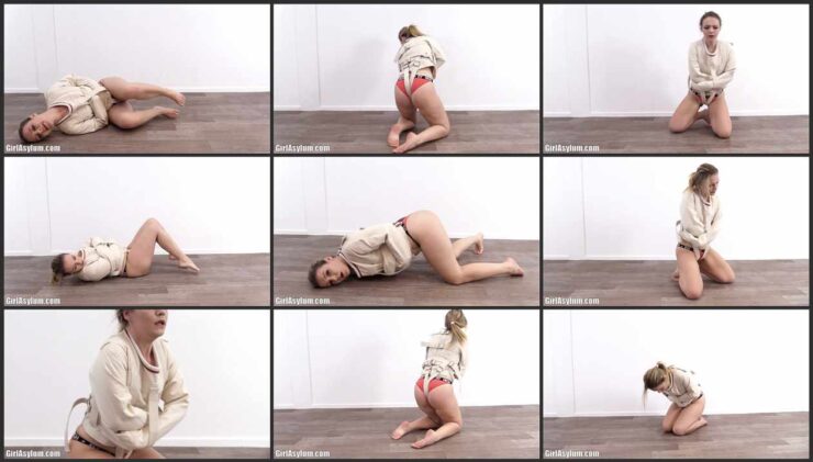 Bondage Loving Girl Diamondly Straitjacketed