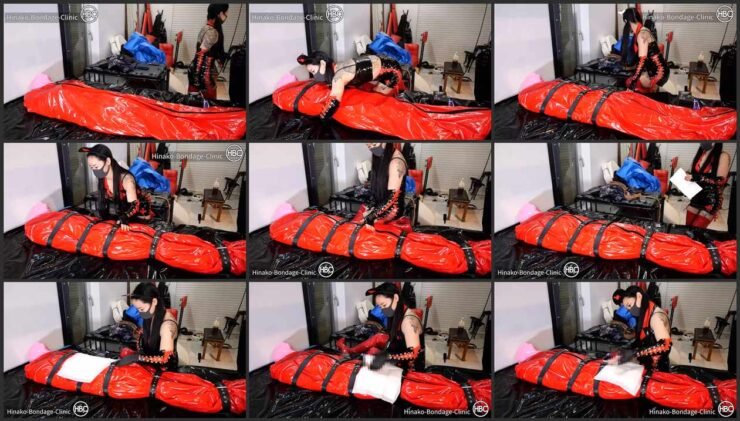 Hinako in PVC nurse uniform treats her slave’s illness