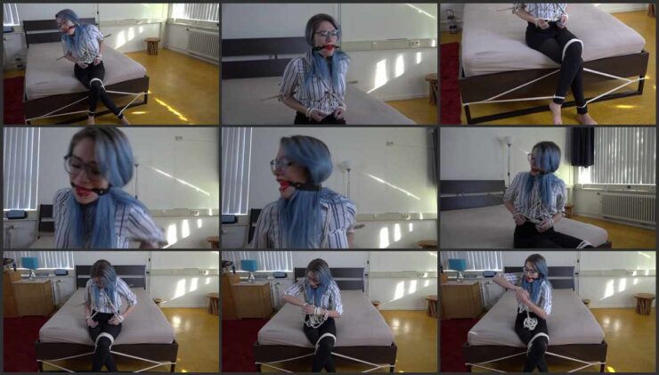 Secretary Luna in sitting position tied up and with gag