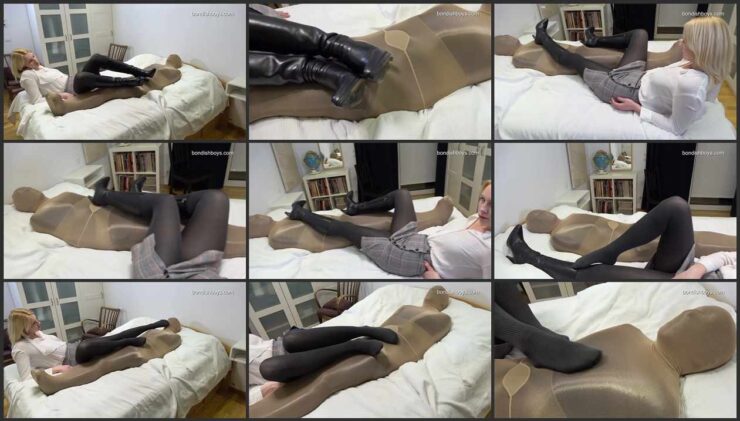 So perfect mummify naughty student in nylon