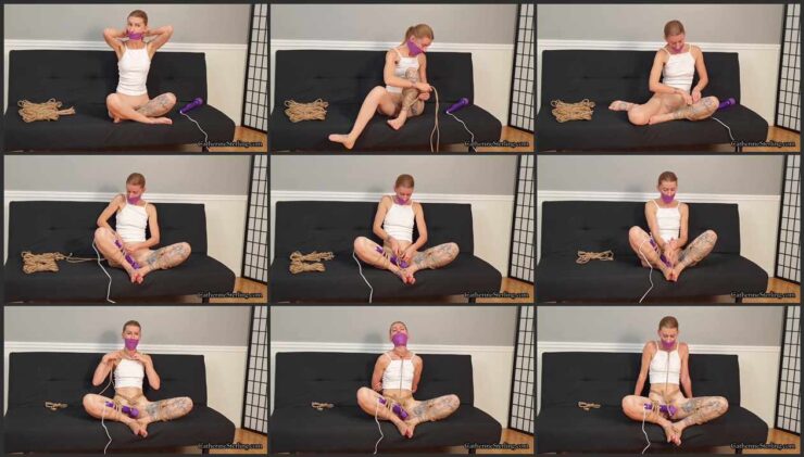 Self Bondage Me denied to orgasm