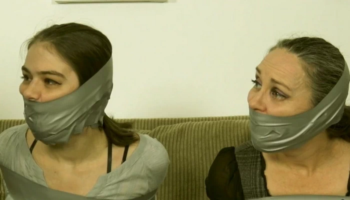 Mother & Daughter’s Bound, Multi-Gagged Bonding Time