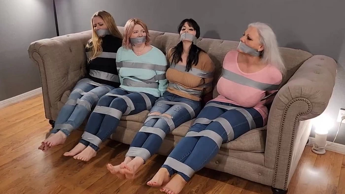 Captive Barefoot MILF Quartet