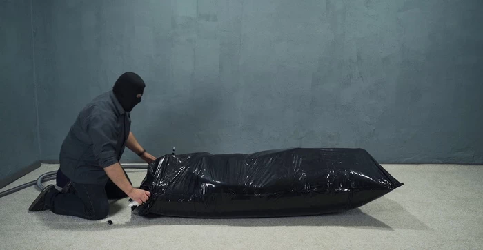 Air cushion experiment in a black vacuum shell