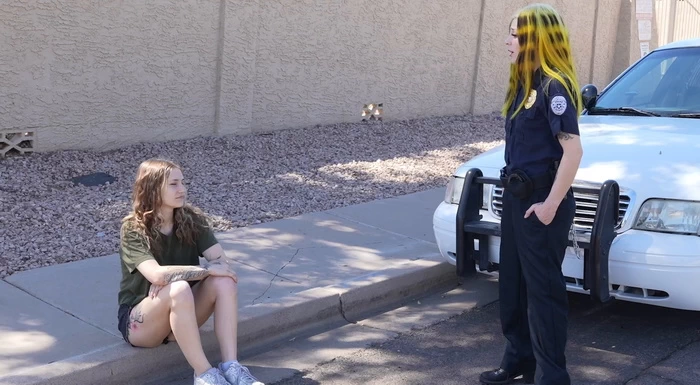 CC Is Pulled Over And Arrested by Officer Persephone part 1