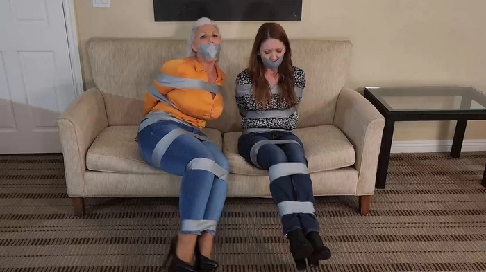 Duct Taped Double Denim Damsel Duo