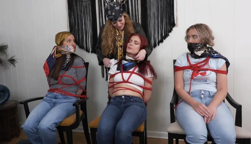 Rope Bondage with Silk Scarves
