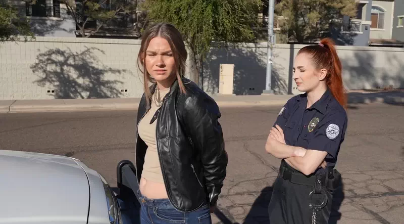 Officer Jackie Pulls Over Lauren While On Probation part 1
