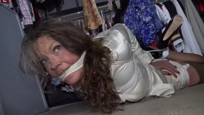 Tied up gagged and stashed in the closet