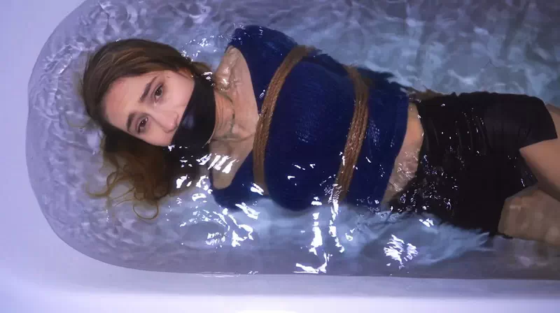 Rey thrashes and rolls in the basement