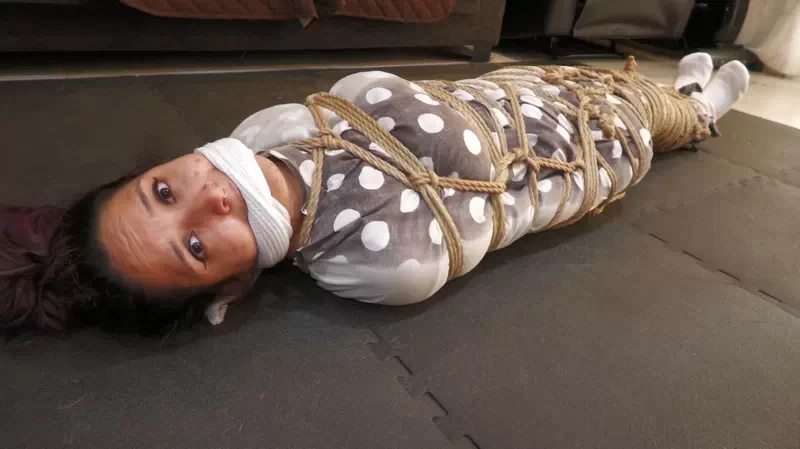 Fernanda is not going anywhere, tied up and gagged!