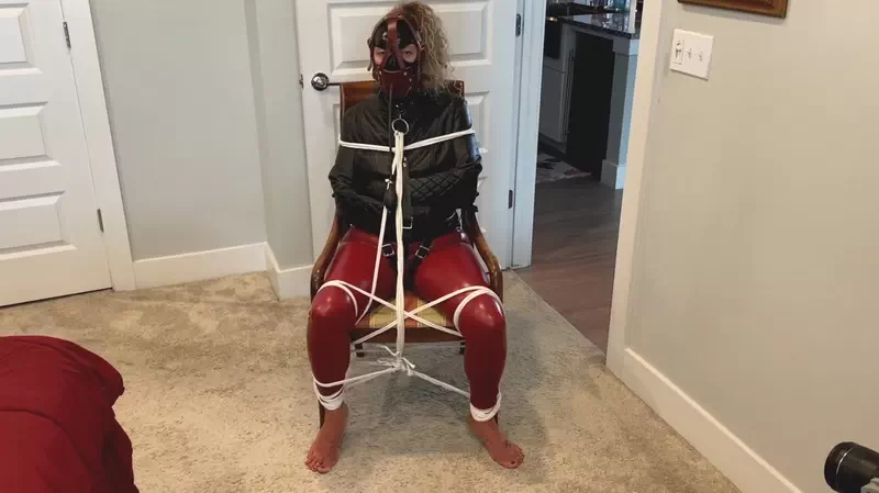 Harness Muzzled Taylor Pump Gagged in the Jacket