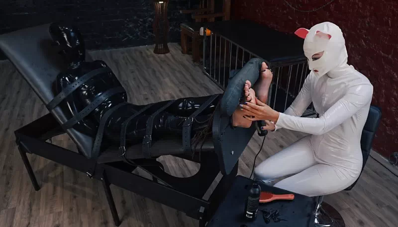 Latex Games in Black and White Suits