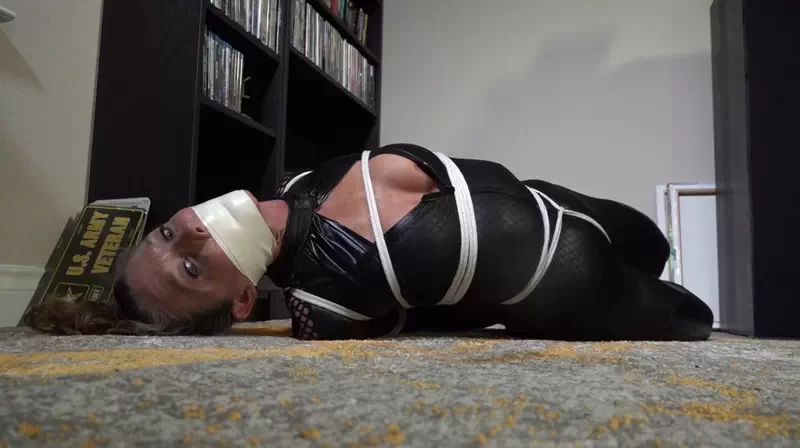 Oh my! I am tied up so tight and gagged!