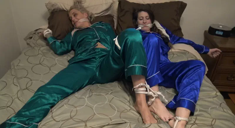 Bed Bound In Satin Pajamas