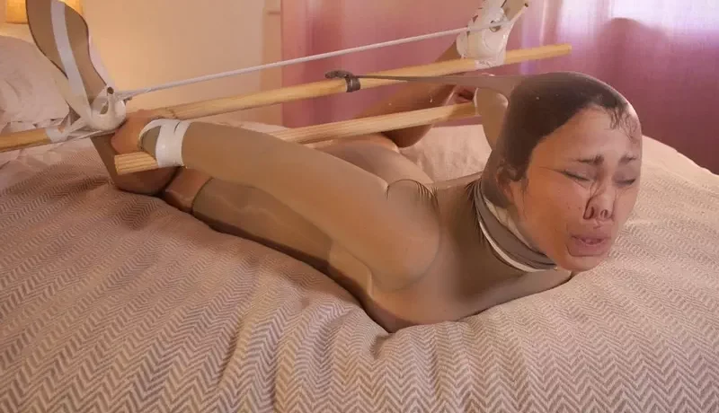 Encased white taped and bound