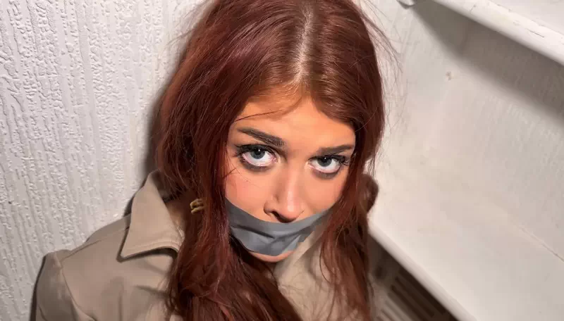 Home alone schoolgirl