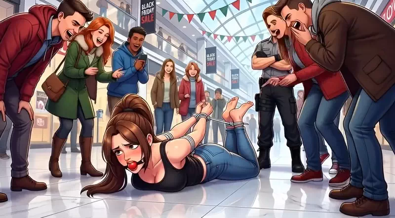 Hogtied Humiliation in the Heart of the Mall