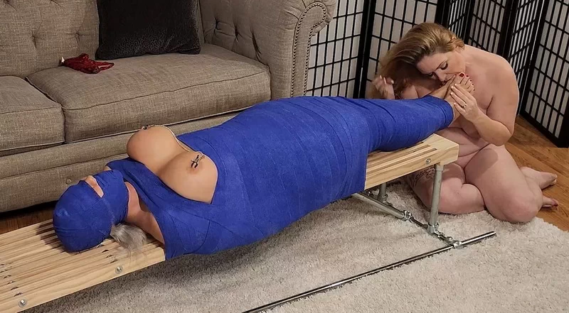 MILF Mummified, Molested, and Made to Cum