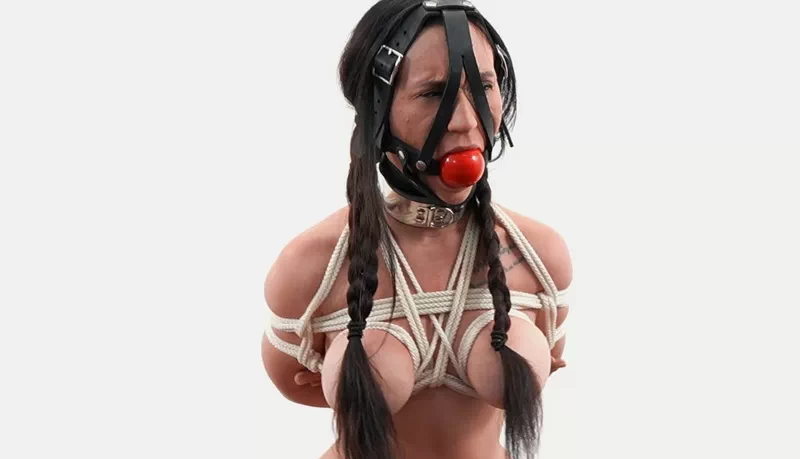 All tied up, gagged and helpless