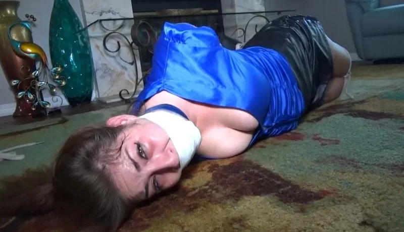 Neighborhood slut cruelly hogtied