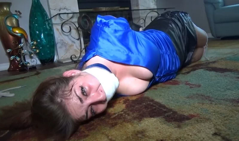 Neighborhood slut cruelly hogtied
