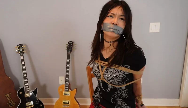 Kali emo student gets tied and gagged by a school professor