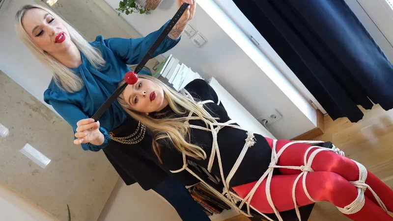 Nana’s feet in bondage feat. Naomi Rouge