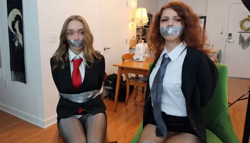 Agent Mina tie and gags her annoying rookie partner Jade