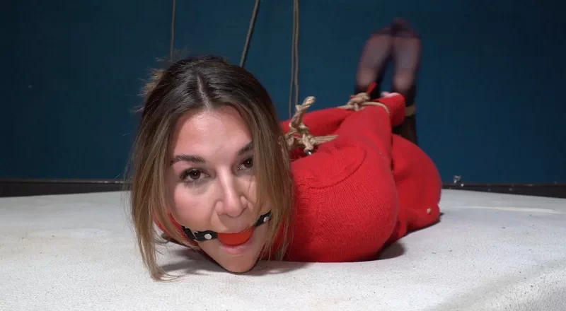 Alana in Red Sweater Joy