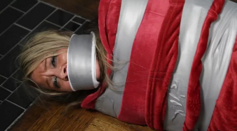 Blonde Bound, Blanket Mummified and Gagged!