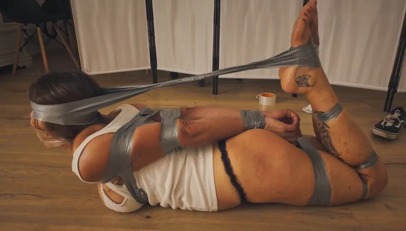Luna and the mad stalker 4, Extreme Tape Hogtied